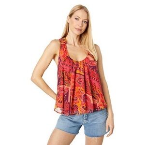 NWT Free People Strawberry Tank Top Meadow
Combo Printed Sleeveless Boho…